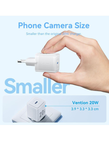 MOBILE CHARGER WALL USB-C/20W TZ-FEPW0-EU-02 VENTION