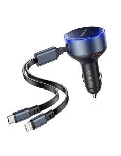 MOBILE CHARGER CAR USB/3P BLACK FFOB0 VENTION