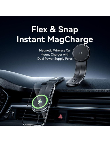 MOBILE CHARGER CAR MAGNETIC/WRL BLACK KSJB0 VENTION