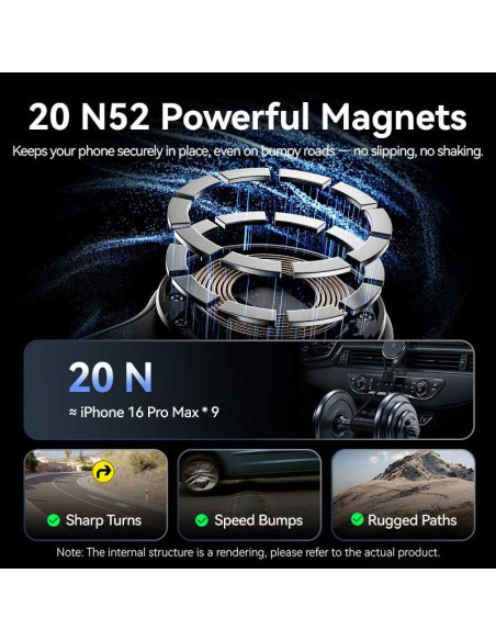 MOBILE CHARGER CAR MAGNETIC/WRL BLACK KSJB0 VENTION