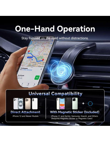 MOBILE CHARGER CAR MAGNETIC/WRL BLACK KSJB0 VENTION