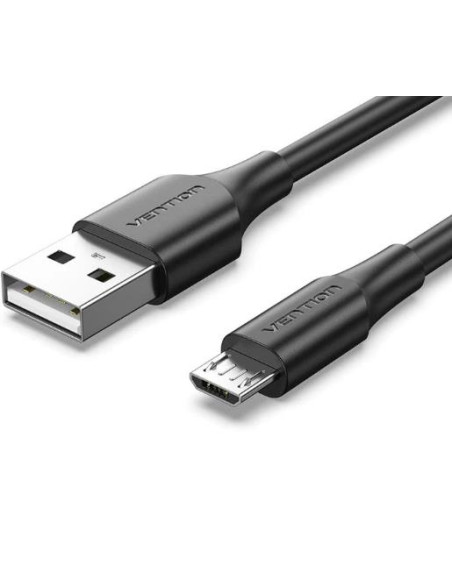 CABLE USB2.0 TO MICRO-B/0.25M BLACK CTIBC VENTION
