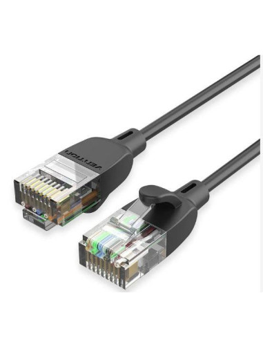 PATCH CABLE CAT.6A UTP/1M BLACK IBIBF VENTION