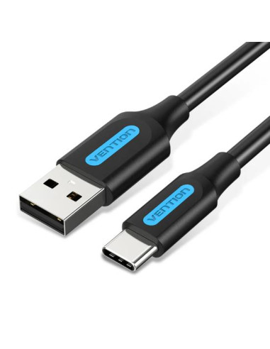 CABLE USB-C TO USB2.0/0.25M BLACK COKBC VENTION
