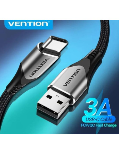 CABLE USB2.0 TO USB-C/1.5M BLACK COKBG VENTION