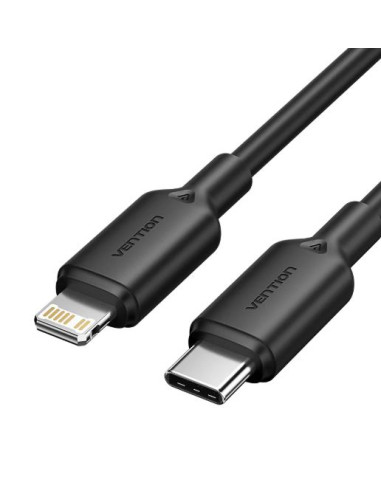 CABLE USB-C TO LIGHTNING/1M BLACK LAKBF VENTION
