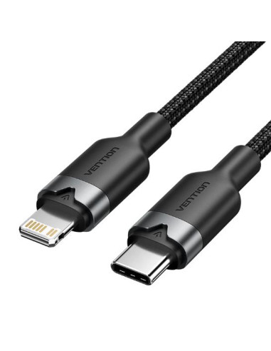CABLE USB-C TO LIGHTNING/2M BLACK LALBH VENTION