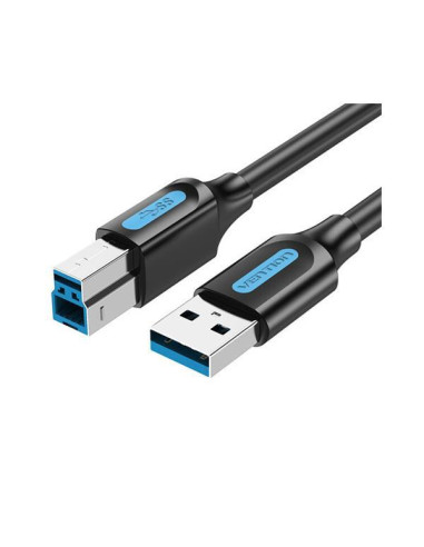 CABLE USB2.0 MALE TO MALE/10M BLACK COQBL VENTION