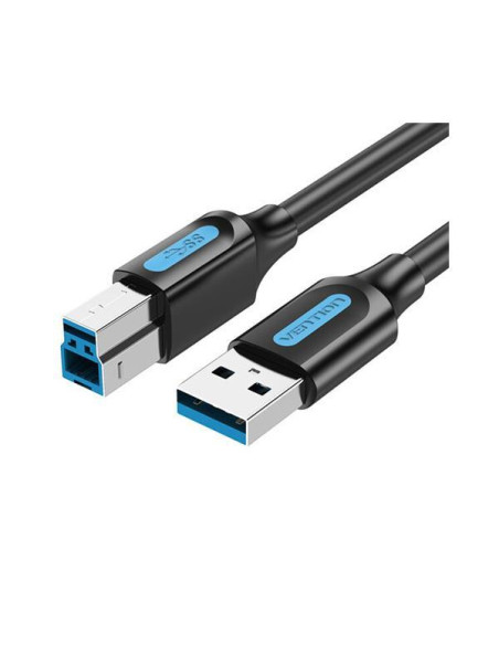 CABLE USB2.0 MALE TO MALE/10M BLACK COQBL VENTION
