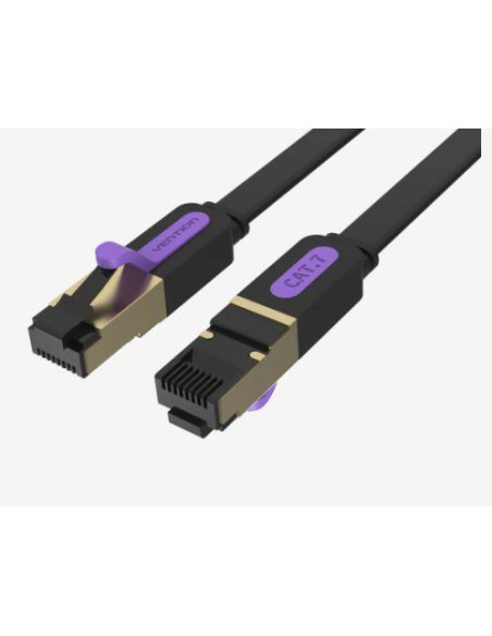 PATCH CABLE CAT.7 FLAT/10M BLACK ICABL VENTION