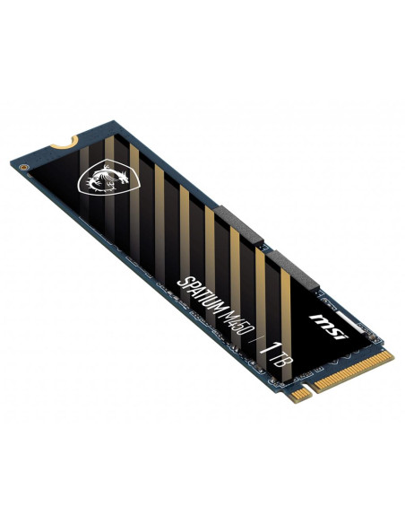 SSD, MSI, SPATIUM M450, 1TB, M.2, PCIe Gen4, NVMe, 3D NAND, Write speed 2400 MBytes/sec, Read speed 3400 MBytes/sec, 2.15mm, TB