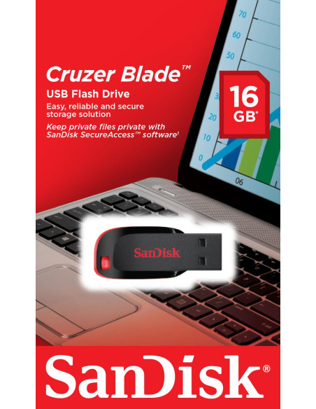 MEMORY DRIVE FLASH USB2 16GB/SDCZ50-016G-B35 SANDISK
