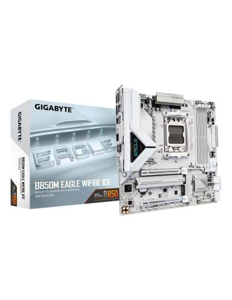 Mainboard, GIGABYTE, AMD B850, SAM5, Micro-ATX, Memory DDR5, Memory slots 4, B850MEAGLEWF6EICE