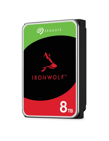 HDD, SEAGATE, IronWolf, 8TB, SATA 3.0, 256 MB, 7200 rpm, Discs/Heads 5/10, 3,5", ST8000VN004