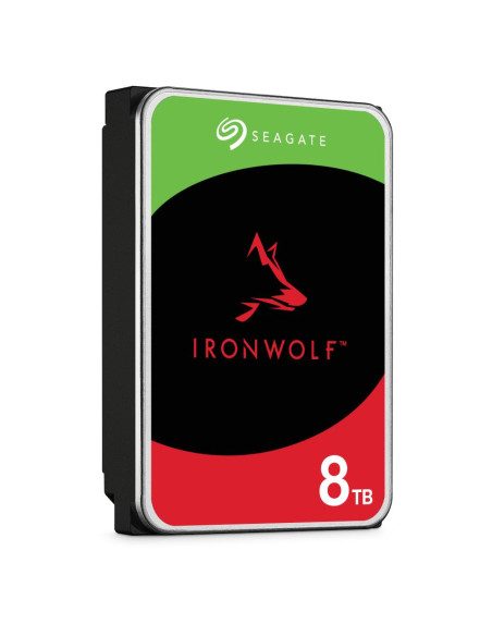 HDD, SEAGATE, IronWolf, 8TB, SATA 3.0, 256 MB, 7200 rpm, Discs/Heads 5/10, 3,5", ST8000VN004