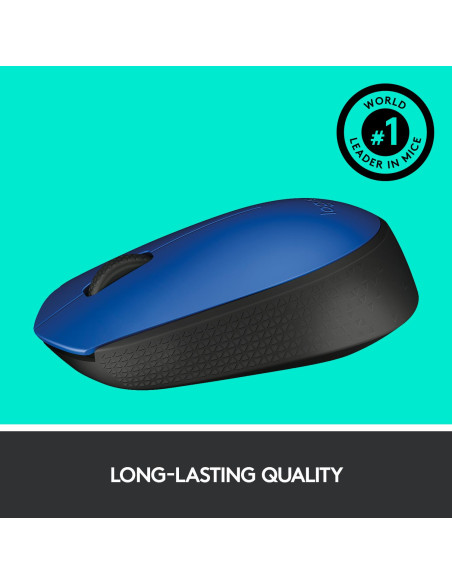 MOUSE USB OPTICAL WRL M171/BLUE 910-004640 LOGITECH