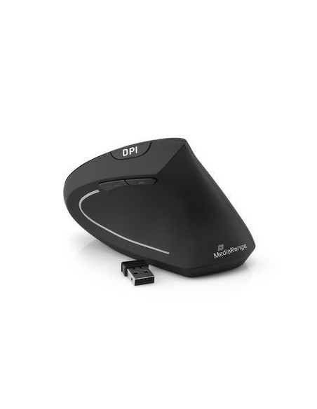 MOUSE USB OPTICAL WRL 6-BUTTON/RIGHT BLACK MROS232 MEDIARANGE