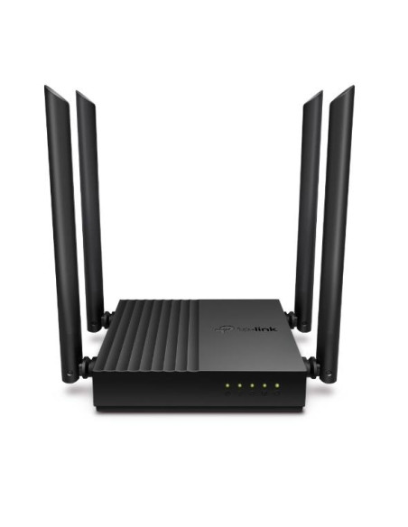 Wireless Router, TP-LINK, Wi-Fi 5 (802.11ac), Data speed 1200 Mbit/s, Ethernet WAN Yes, Ethernet LAN Yes, 4xLAN ports, ARCHERC6