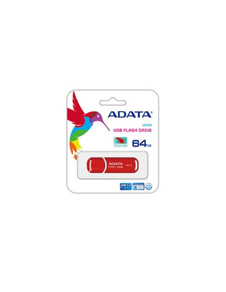 MEMORY DRIVE FLASH USB3.1 64GB/RED AUV150-64G-RRD ADATA
