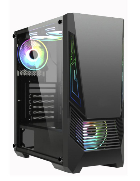 Case, GOLDEN TIGER, Supported motherboard form factors ATX/micro ATX, Black, Midi Tower, Buffalo M730i, BUFFALOM730I