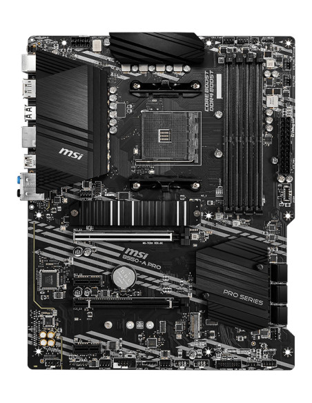 Mainboard, MSI, AMD B550, SAM4, ATX, 2xPCI-Express 3.0 1x, 1xPCI-Express 3.0 4x, 2xM.2, 1xPCI-Express 4.0 16x, Memory DDR4, Mem