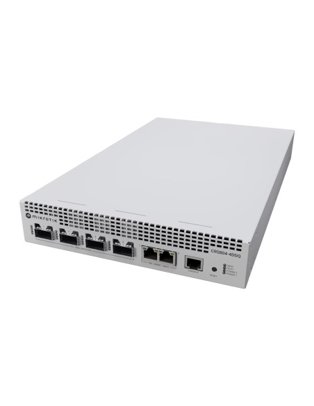 Switch, MIKROTIK, CRS804 DDQ, 2xRJ-45 ports, 4xQSFP56 ports quantity, CRS804-4DDQ-HRM