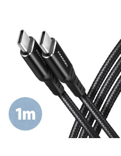 CABLE USB-C TO USB-C 1M 60W/HQ BLACK BUCM-CM10AB AXAGON