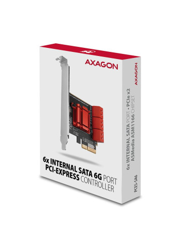 SSD ACC I/O CONTROLLER PCIE/6XSATA 6G PCES-SA6 AXAGON
