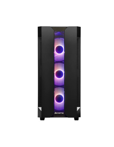 Case, CHIEFTEC, HUNTER, MidiTower, Not included, ATX, MiniITX, Colour Black, GS-01B-OP