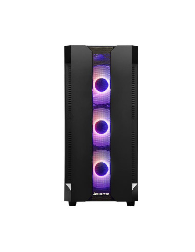 Case, CHIEFTEC, HUNTER, MidiTower, Not included, ATX, MiniITX, Colour Black, GS-01B-OP