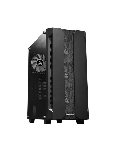 Case, CHIEFTEC, HUNTER, MidiTower, Not included, ATX, MiniITX, Colour Black, GS-01B-OP