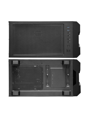 Case, CHIEFTEC, HUNTER, MidiTower, Not included, ATX, MiniITX, Colour Black, GS-01B-OP