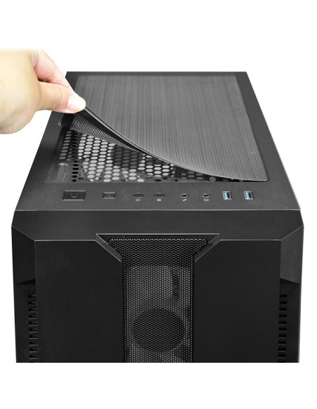 Case, CHIEFTEC, HUNTER, MidiTower, Not included, ATX, MiniITX, Colour Black, GS-01B-OP