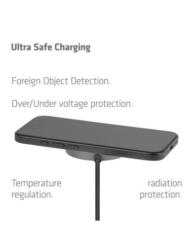 MOBILE CHARGER QI2 MAGSAFE/25W BLACK CAC-3027 CLUB3D
