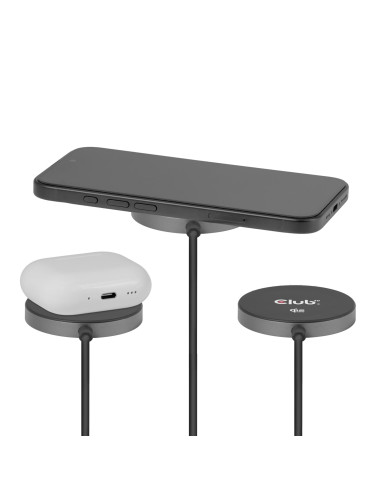 MOBILE CHARGER QI2 MAGSAFE/25W BLACK CAC-3027 CLUB3D