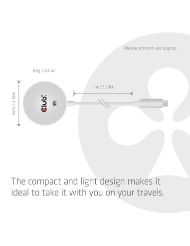 MOBILE CHARGER QI2 MAGSAFE/25W WH CAC-3026 CLUB3D