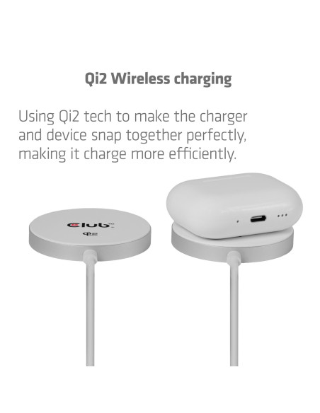 MOBILE CHARGER QI2 MAGSAFE/25W WH CAC-3026 CLUB3D