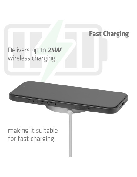 MOBILE CHARGER QI2 MAGSAFE/25W WH CAC-3026 CLUB3D