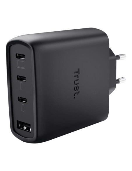 MOBILE CHARGER WALL MAXO 65W/4-PORT GAN BLACK 26067 TRUST