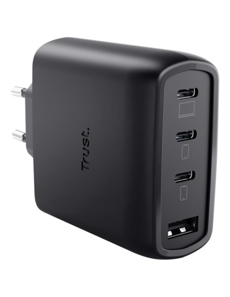 MOBILE CHARGER WALL MAXO 65W/4-PORT GAN BLACK 26067 TRUST