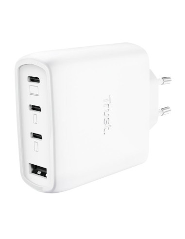 MOBILE CHARGER WALL MAXO 65W/4-PORT GAN WHITE 26068 TRUST