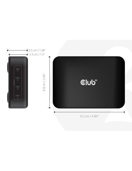 MOBILE CHARGER 4PORT/GAN 240W CAC-1918 CLUB3D