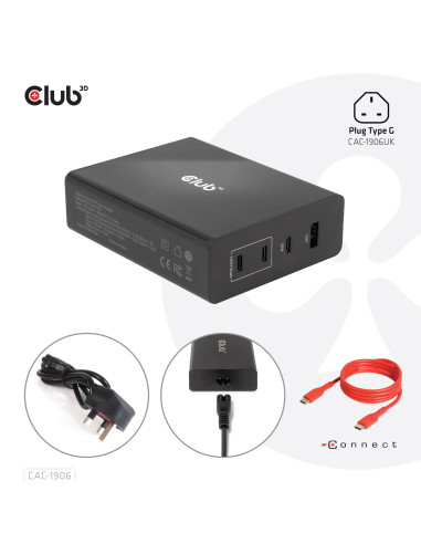 MOBILE TRAVEL CHARGER USB-C/132W GAN CAC-1906 CLUB3D