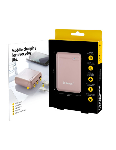 POWER BANK USB 10000MAH/ROSE 7313533 INTENSO