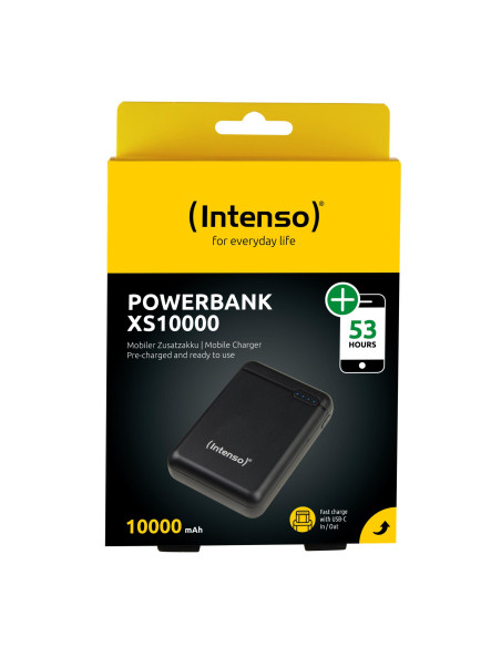 POWER BANK USB 10000MAH/BLACK XS10000 INTENSO