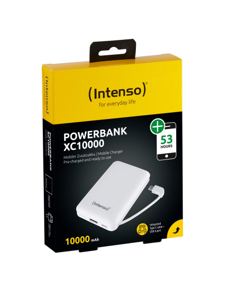 POWER BANK USB 10000MAH/WHITE XC10000 INTENSO