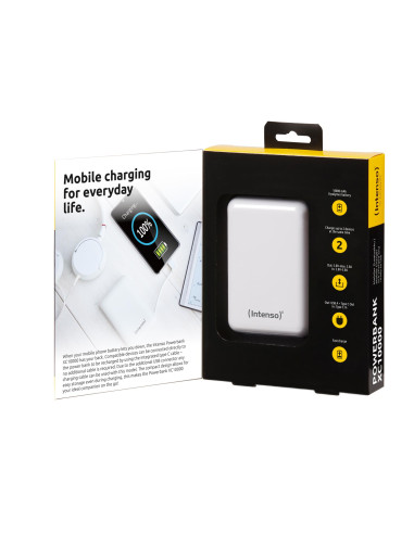 POWER BANK USB 10000MAH/WHITE XC10000 INTENSO