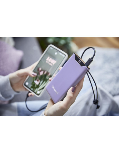 POWER BANK USB 10000MAH QC3.0/PURPLE F10000 7332033 INTENSO