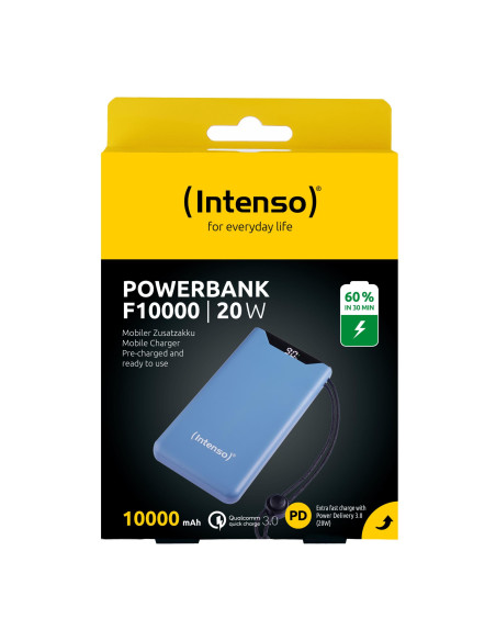 POWER BANK USB 10000MAH QC3.0/BLUE F10000 7332035 INTENSO