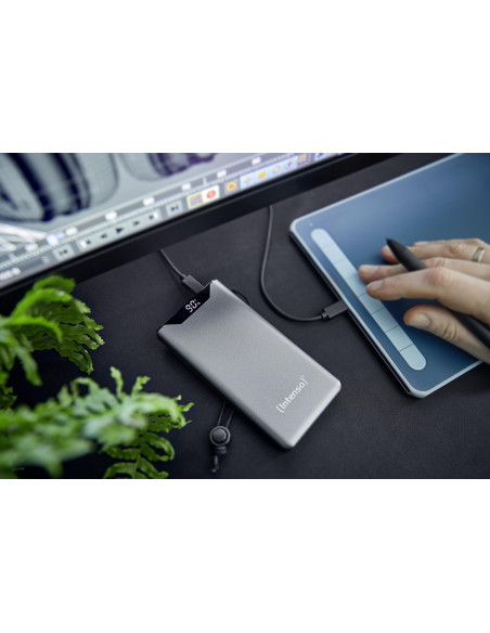 POWER BANK USB 10000MAH QC3.0/GREY 7332034 INTENSO